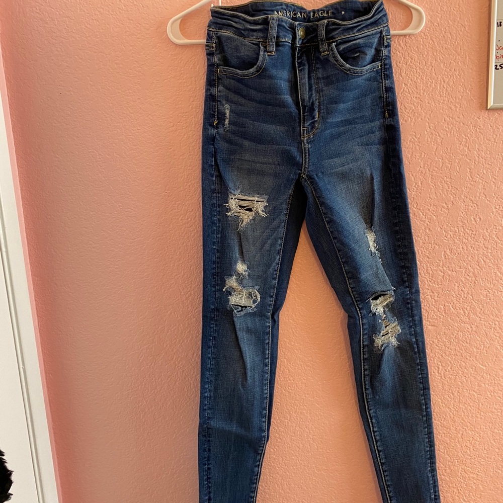 high rise skinny jeans